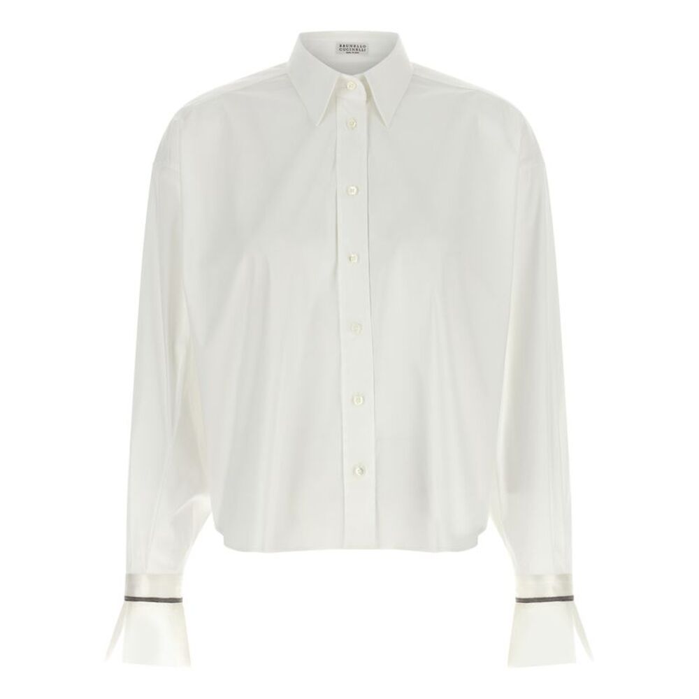 Brunello Cucinelli Women 'Shiny Cuffs' Shirt